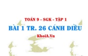 Bài 1 trang 26 Toán 9 Cánh diều Tập 1